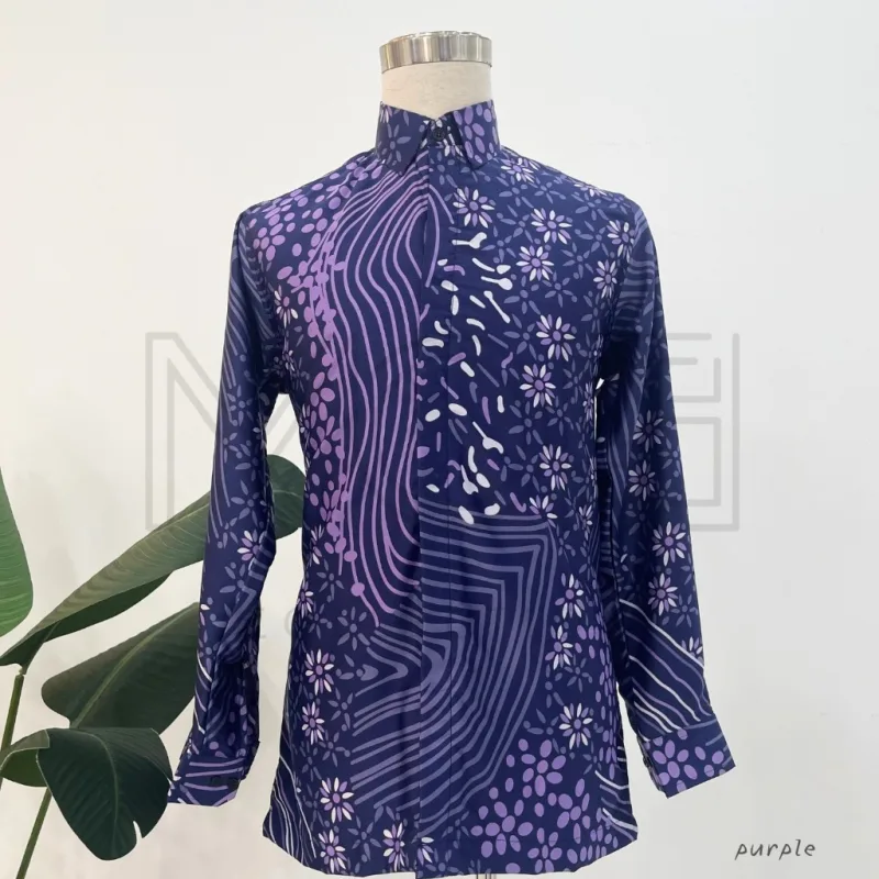 Kemeja Batik Arunika IN 5 Colour I Baju Batik I Batik Malaysia by MOff2U thumbnail 4