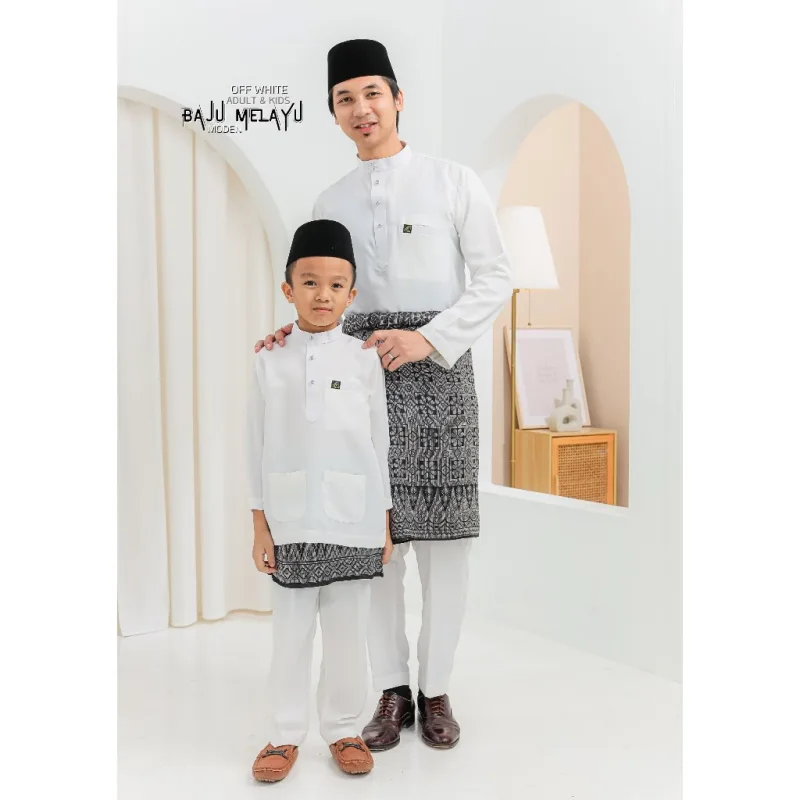 Set Family Kurung Moden Molika IN Off White by Moff Collection thumbnail 5