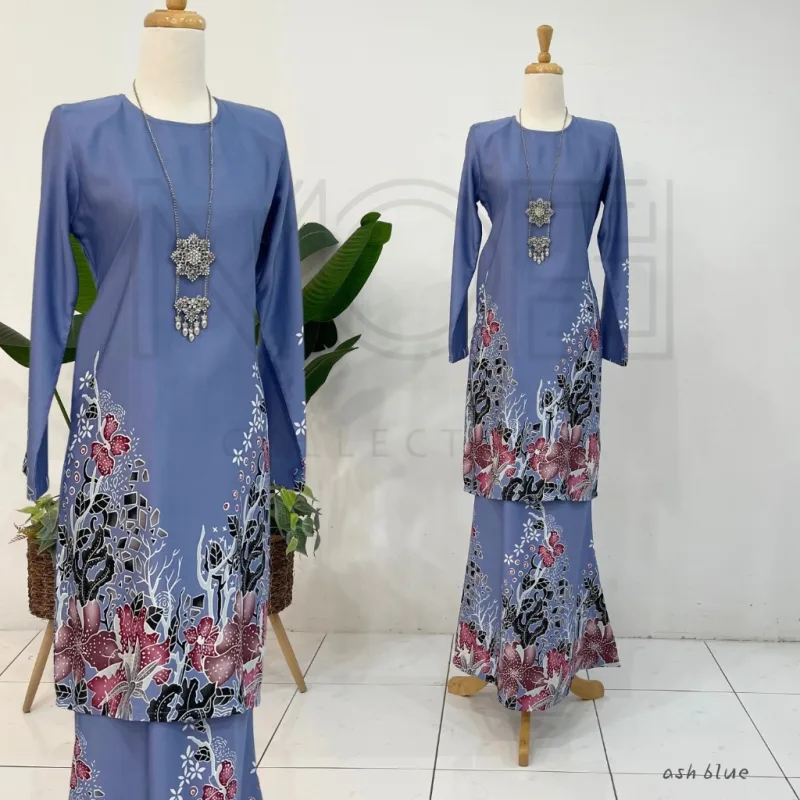 Kurung Batik Seri Dahlia IN 7 Colour BY MOFF2U I Batik Malaysia I Kurung Moden I New Design thumbnail 4