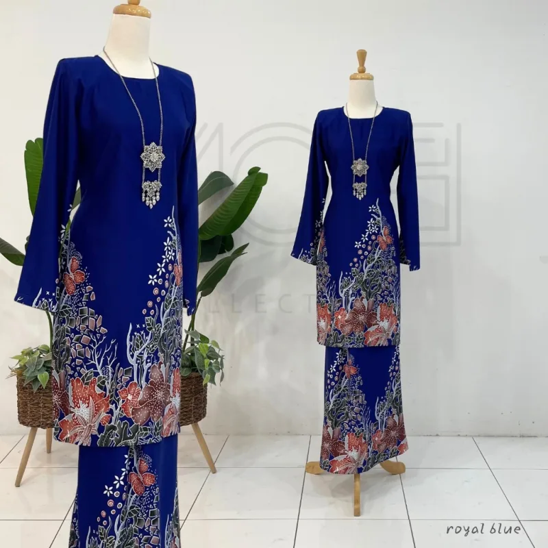 Kurung Batik Seri Dahlia IN 7 Colour BY MOFF2U I Batik Malaysia I Kurung Moden I New Design thumbnail 3