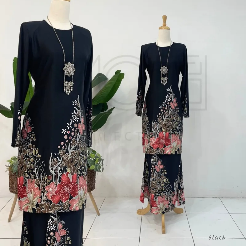 Kurung Batik Seri Dahlia IN 7 Colour BY MOFF2U I Batik Malaysia I Kurung Moden I New Design thumbnail 5