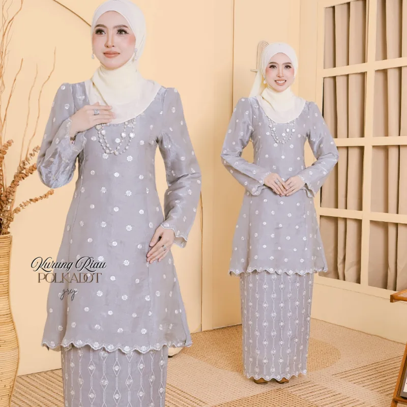 NEW COLLECTION RAYA I SET FAMILY RIAU POLKADOT IN SILVER BY MOFF thumbnail 2
