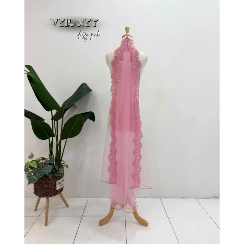 New Veil In 6 Colour by MOff2U I Veil Nikah I Veil sanding I Veil tunang thumbnail 5