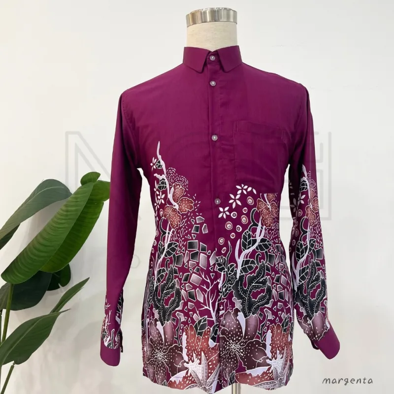 Kemeja Seri Dahlia IN 6 Colour BY MOFF2U I Kemeja Moden I Batik Malaysia thumbnail 3