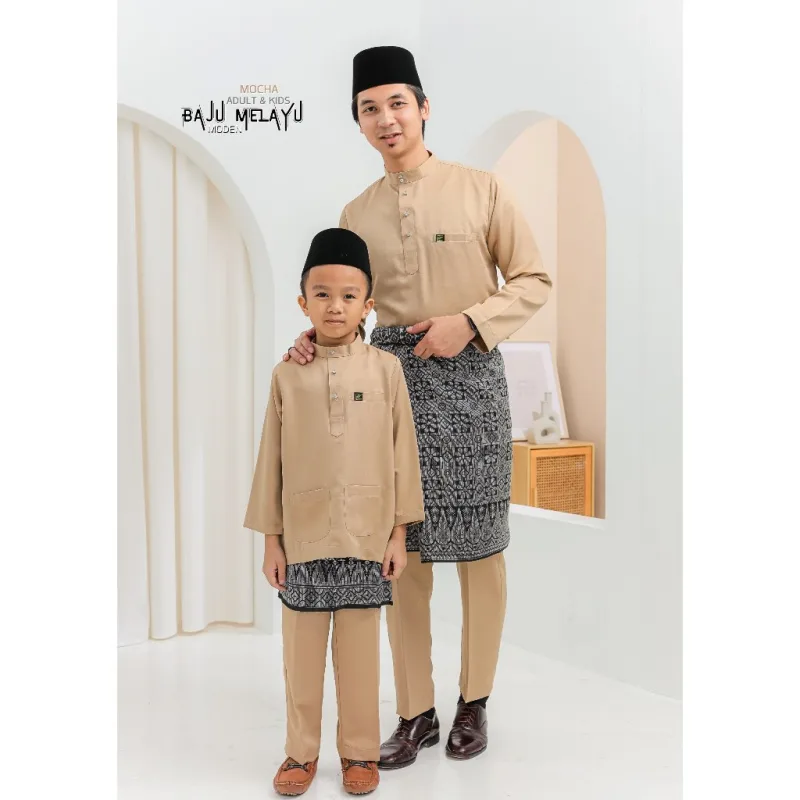 Set Family Kurung Moden Riau SriKandi IN Latte By Moff2U thumbnail 3