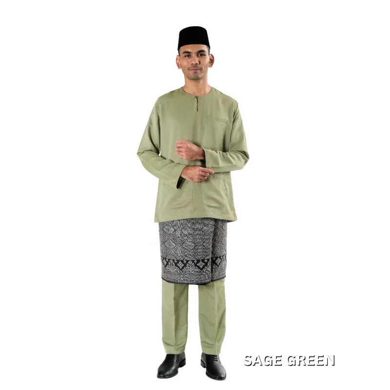 New Collection Raya Set Family Kurung Moden Songket In Sage Green I Kurung Moden I Raya 2026 thumbnail 5