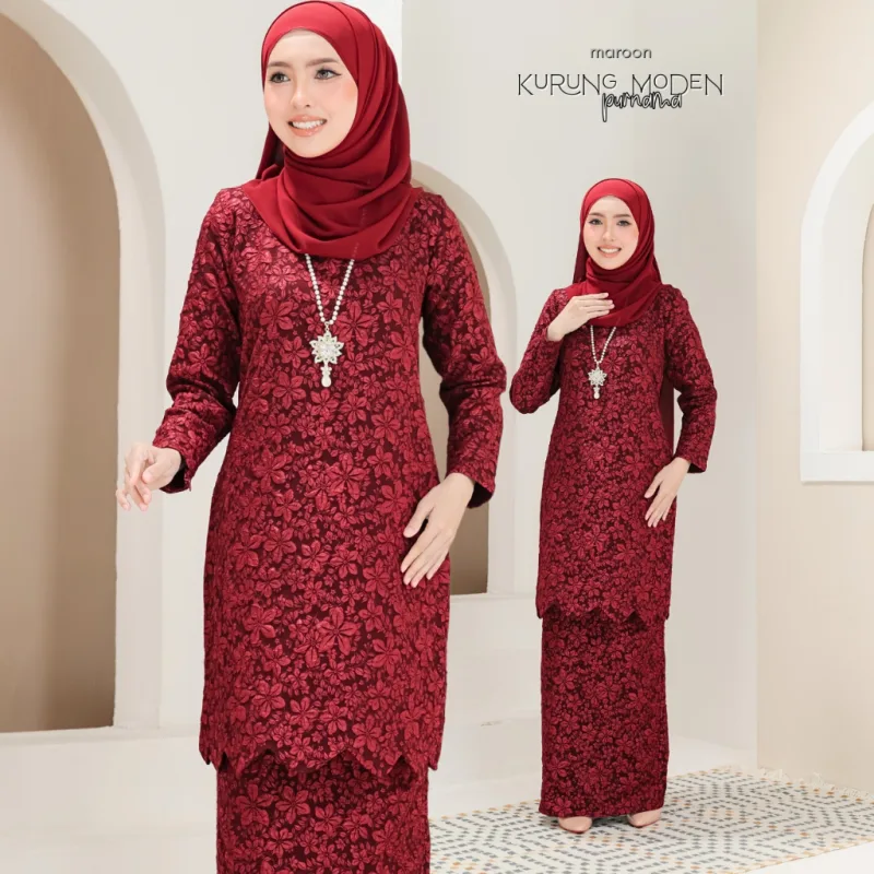 Kurung Moden Purnama Adults in 5 colour by Moff Collection thumbnail 2