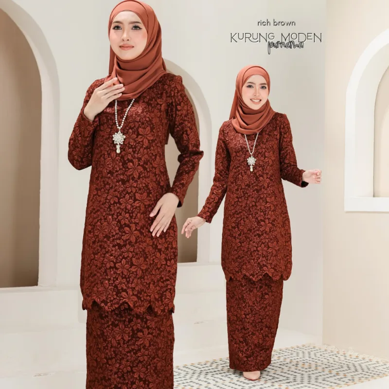Kurung Moden Purnama Adults in 5 colour by Moff Collection thumbnail 5