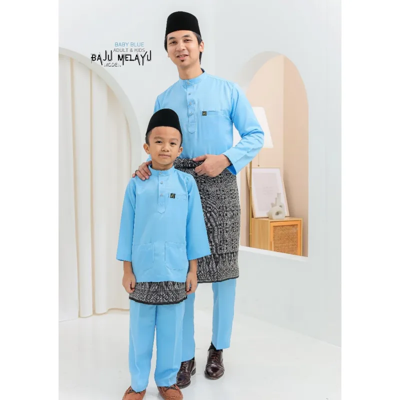 NEW COLLECTION RAYA I SET FAMILY RIAU POLKADOT IN BABY BLUE BY MOFF I KURUNG MODEN I BAJU MELAYU IN 2026 thumbnail 5