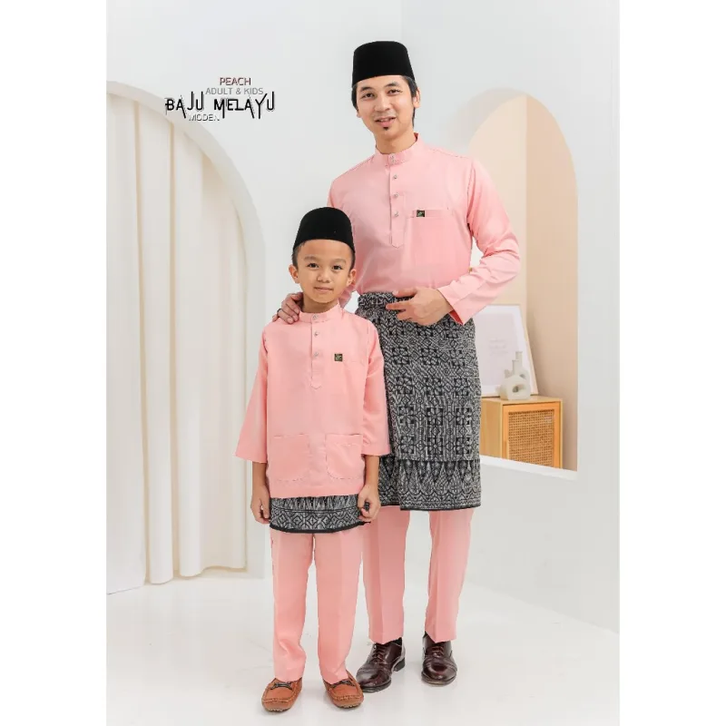 Set Family Kurung Moden Riau Sulam IN PEACH by Moff2U thumbnail 5