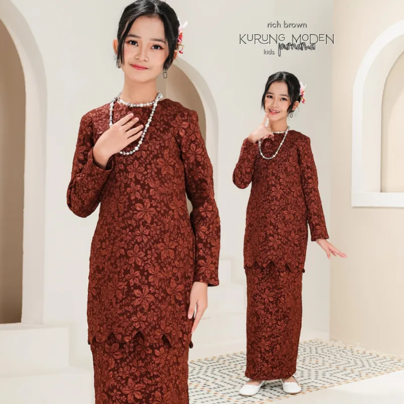 Kurung Moden Purnama Kids in 5 colour by Moff Collection thumbnail 5