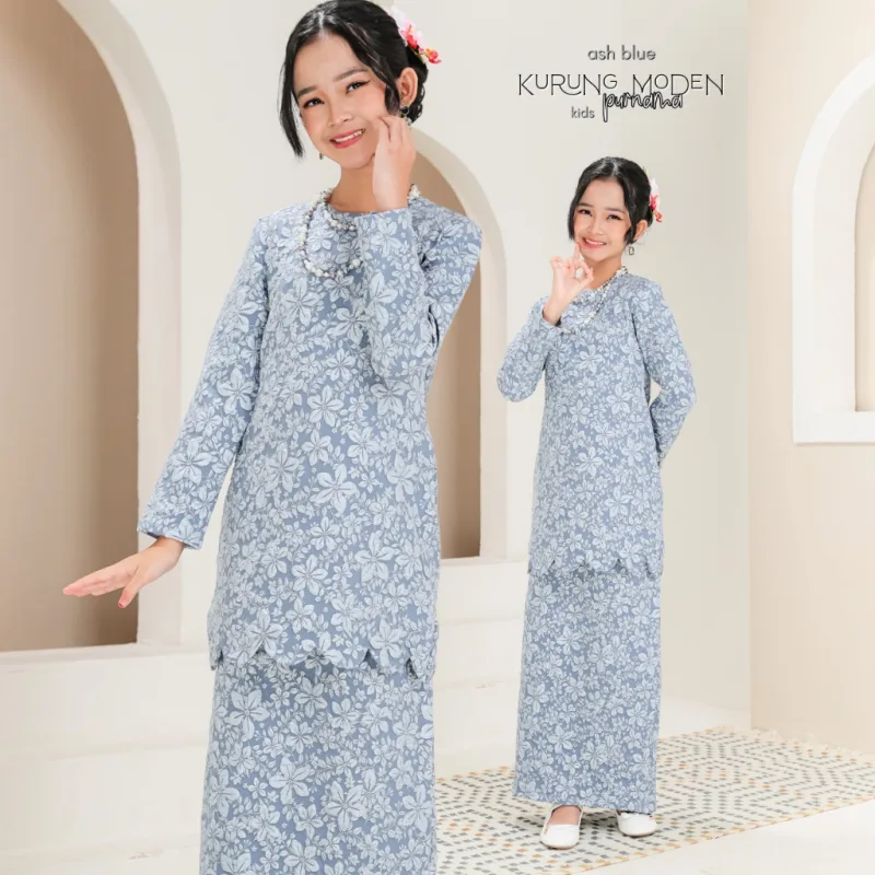 Kurung Moden Purnama Kids in 5 colour by Moff Collection thumbnail 4