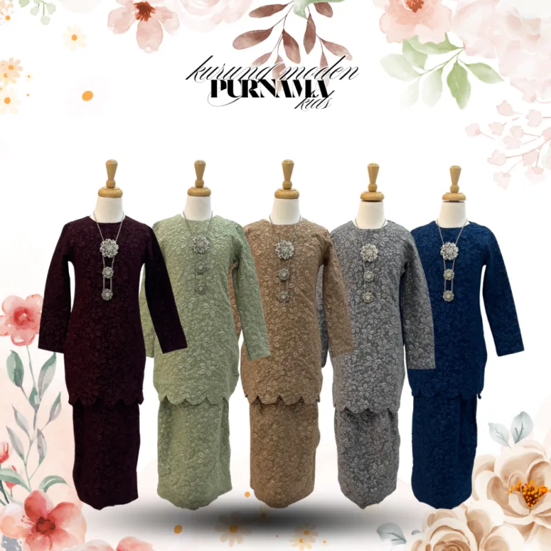 KURUNG MODEN PURNAMA KIDS 2.0 IN 5 COLOUR BY MOFF2U thumbnail 2