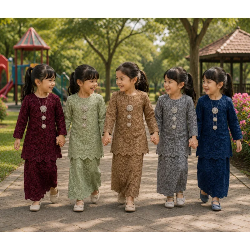 KURUNG MODEN PURNAMA KIDS 2.0 IN 5 COLOUR BY MOFF2U
