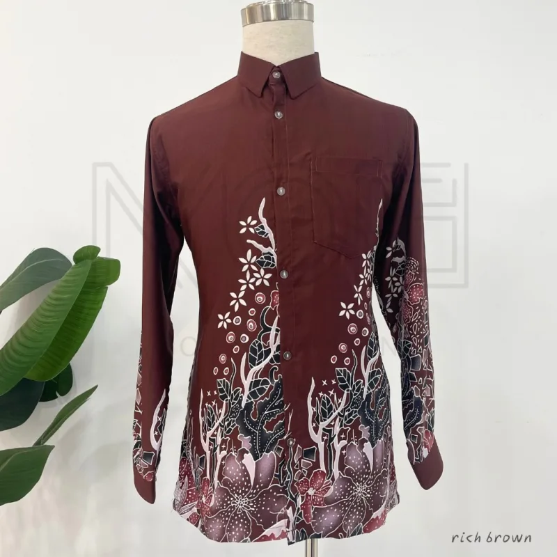 Kemeja Batik Seri Dahlia In 7 Colour By MOFF2U I Batik Malaysia I Batik Seri Dahlia thumbnail 5