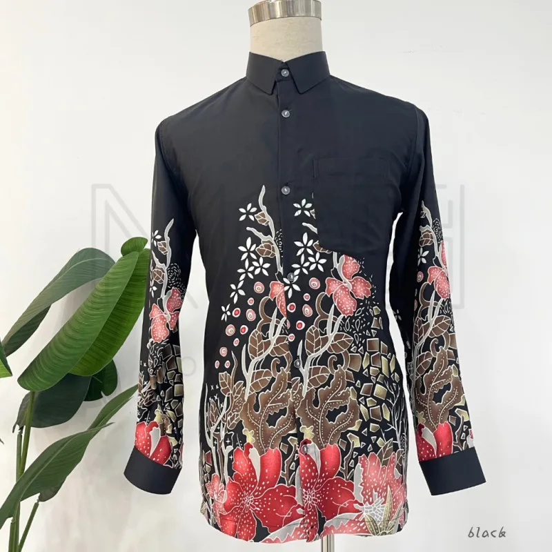 Kemeja Batik Seri Dahlia In 7 Colour By MOFF2U I Batik Malaysia I Batik Seri Dahlia thumbnail 2