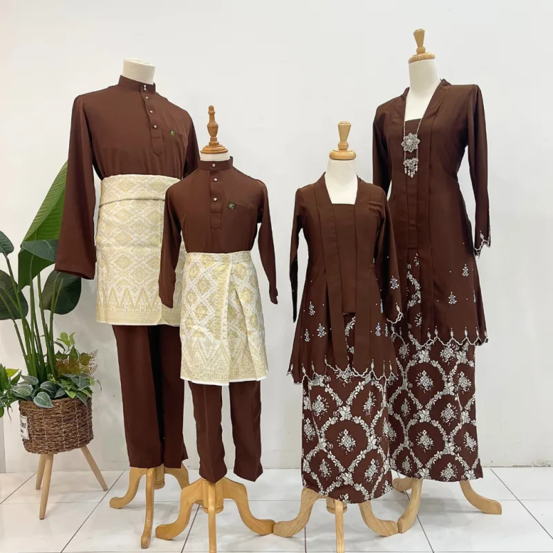 Set Family Kebarung Sarra In Dark Brown By Moff2U
