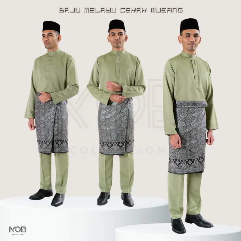 BAJU MELAYU CEKAK MUSANG ADAM NO LOGO IN 8 COLOUR BY MOFF2U thumbnail 2