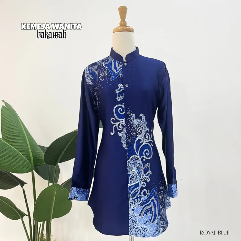 NEW COLLECTION | KEMEJA BATIK WANITA CORAK BAKAWALI | BATIK MALAYSIA thumbnail 5