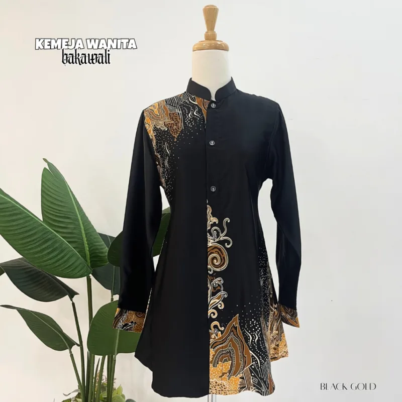 NEW COLLECTION | KEMEJA BATIK WANITA CORAK BAKAWALI | BATIK MALAYSIA thumbnail 3