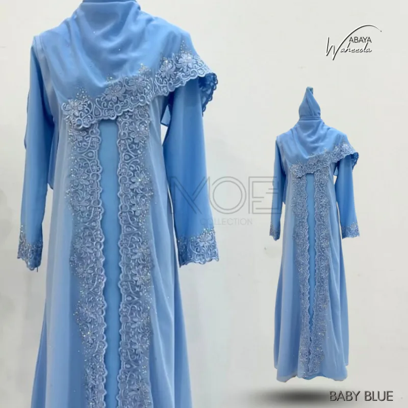 NEW EDITION ABAYA WAHEEDA WITH SHAWL PLUSSIZE | IN 13 COLOUR thumbnail 5