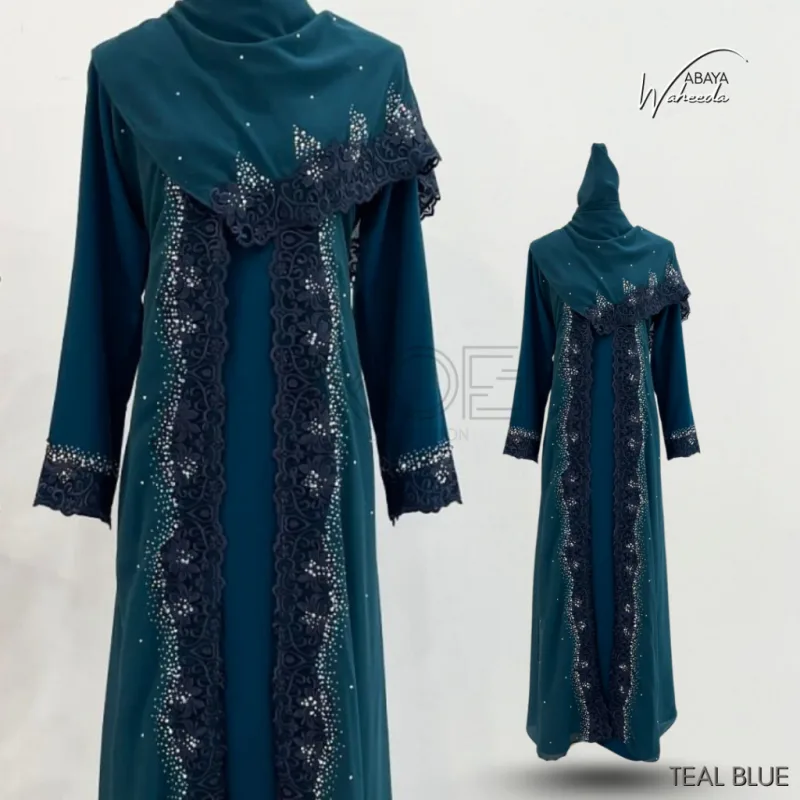 NEW EDITION ABAYA WAHEEDA WITH SHAWL PLUSSIZE | IN 13 COLOUR thumbnail 3