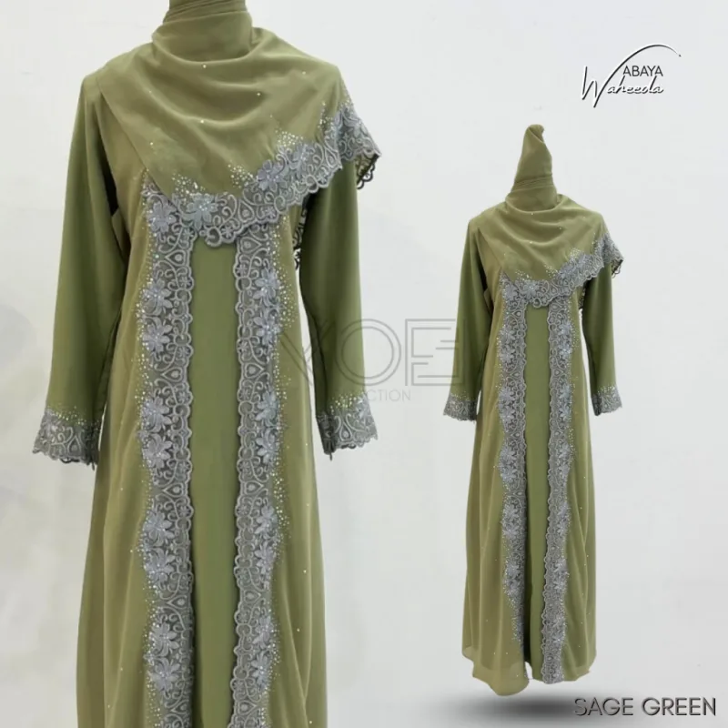 NEW EDITION ABAYA WAHEEDA WITH SHAWL PLUSSIZE | IN 13 COLOUR thumbnail 4