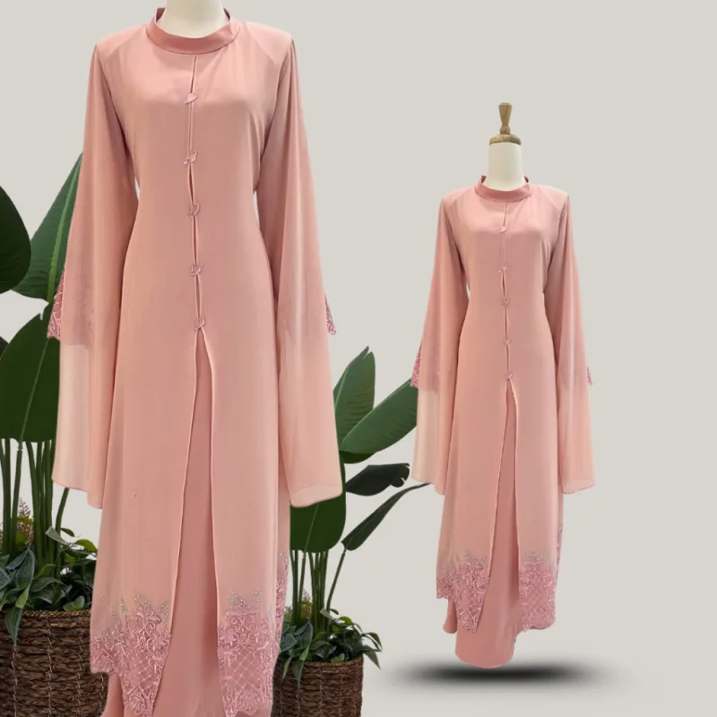 NEW ARRIVAL | ABAYA JAZIMA ALA ARABIC | IN 11 COLOUR thumbnail 4