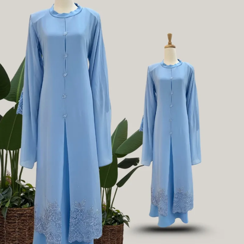 NEW ARRIVAL | ABAYA JAZIMA ALA ARABIC | IN 11 COLOUR thumbnail 5