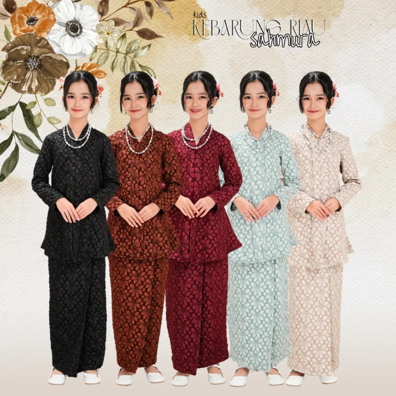 Kebarung Riau Sahmura Kids in 5 colour by Moff Collection