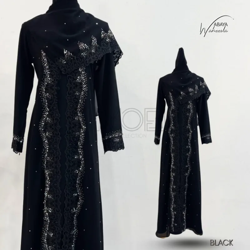 NEW COLLECTION ABAYA WAHEEDA WITH SHAWL | IN 13 COLOUR thumbnail 3
