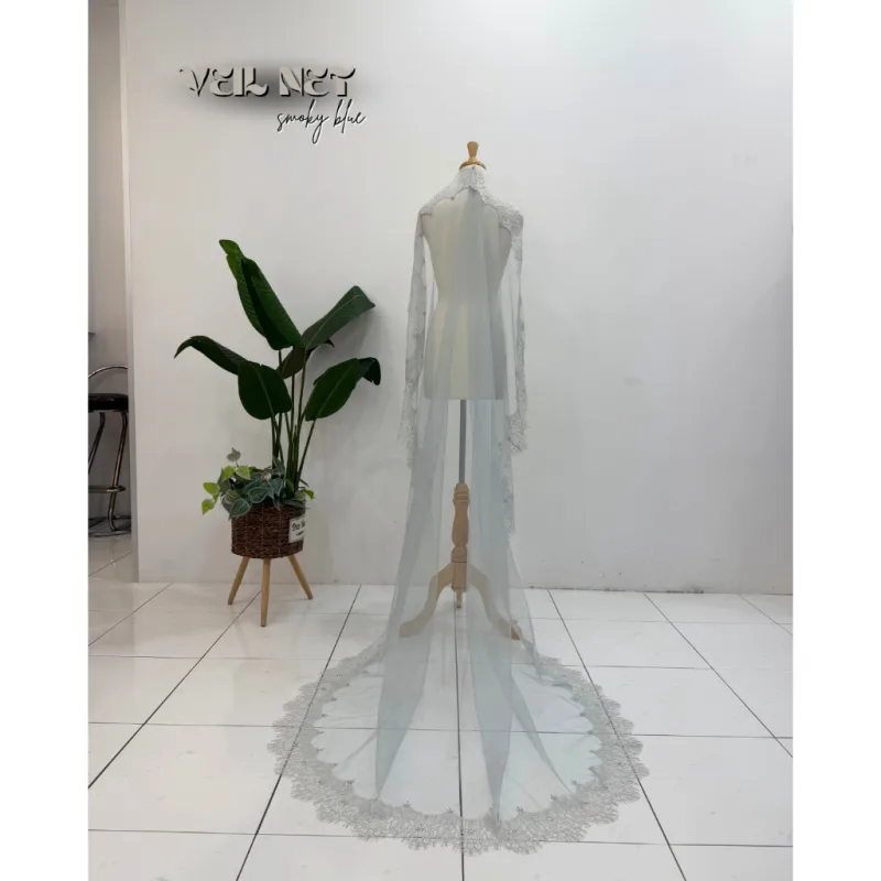 New Veil Labuh In 7 Colour by MOff2U I Veil Nikah I Veil sanding I Veil tunang thumbnail 3