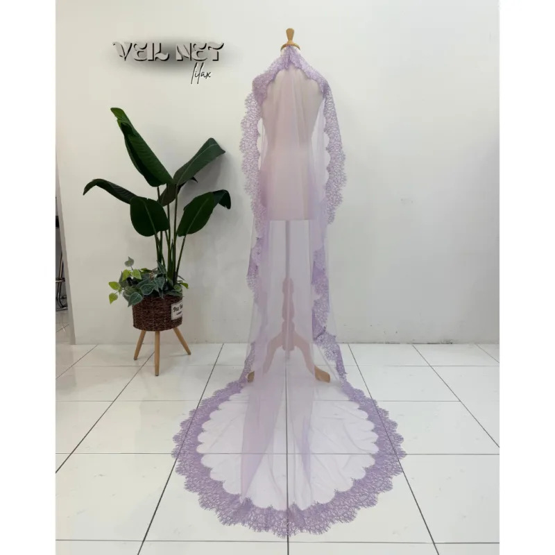 New Veil Labuh In 7 Colour by MOff2U I Veil Nikah I Veil sanding I Veil tunang thumbnail 4