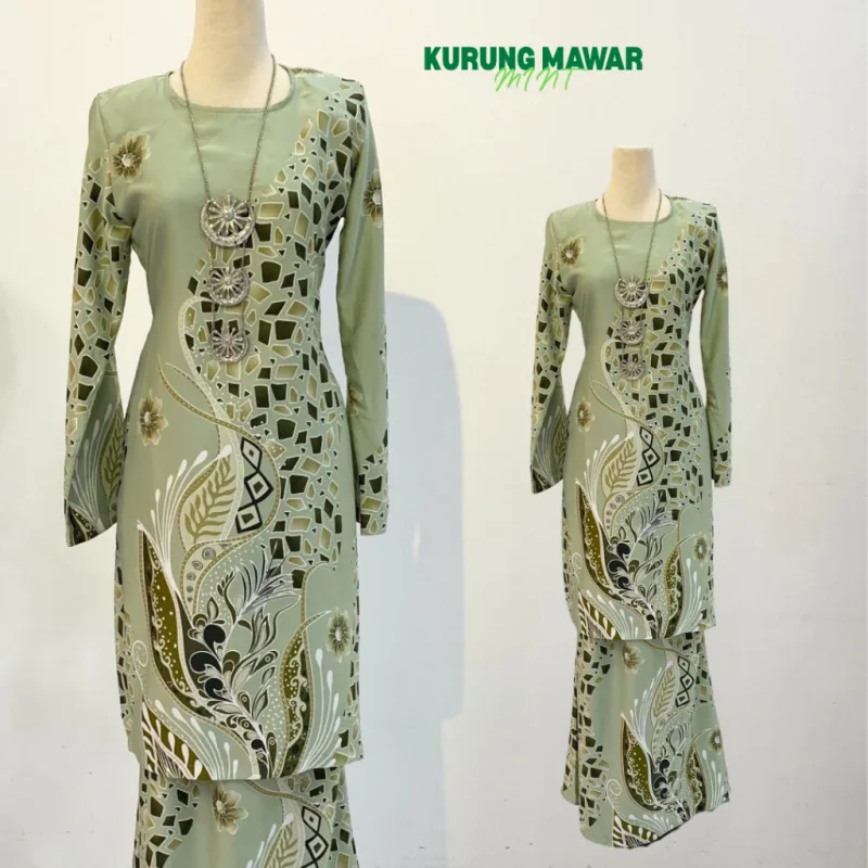 New Design !! Kurung Batik Mawwar in 8 colour by Moff2U thumbnail 3