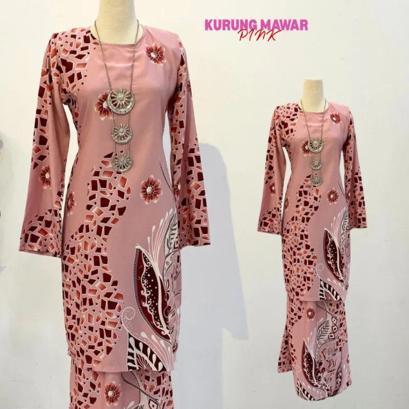 New Design !! Kurung Batik Mawwar in 8 colour by Moff2U thumbnail 4