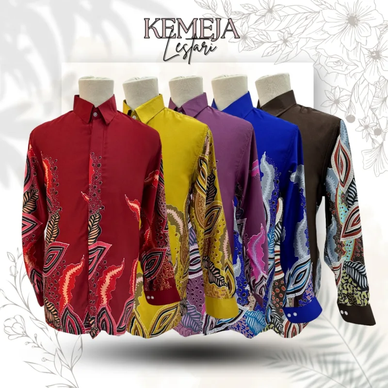 NEW ARRIVAL | KEMEJA BATIK LESTARI | BATIK MALAYSIA IN 4 COLOUR