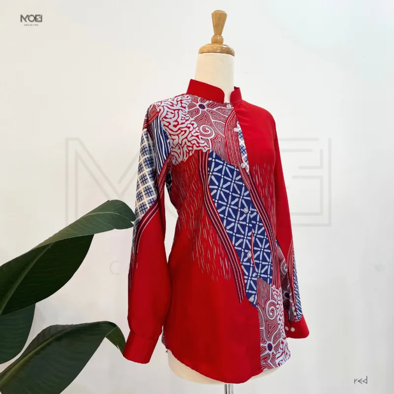 KEMEJA BATIK WANITA KELANA IN 5 COLOUR BY MOFF COLLECTION thumbnail 4