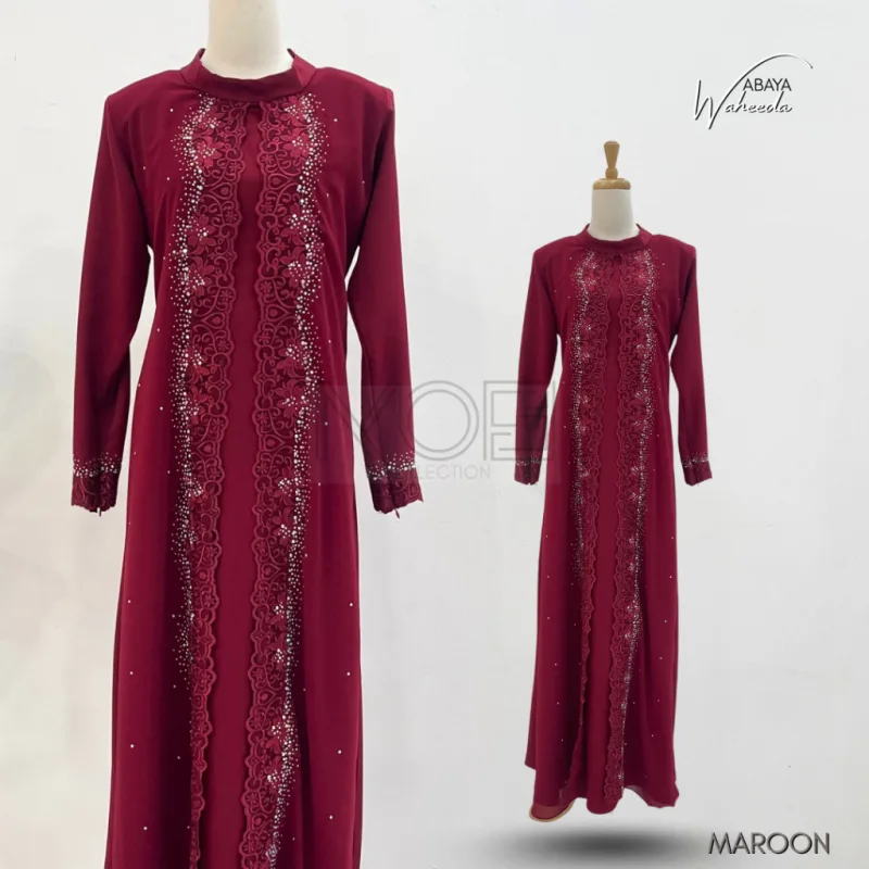 NEW ABAYA IN COLLECTION | ABAYA WAHEEDA TANPA SHAWL PLUSSIZE | IN 13 COLOUR thumbnail 4