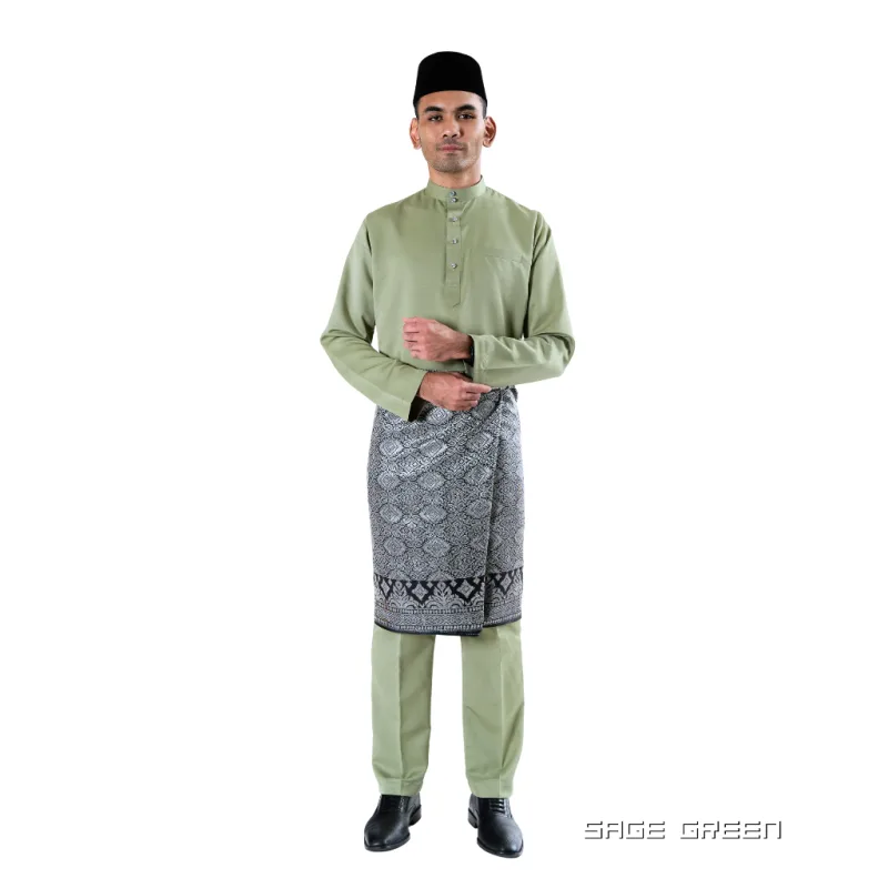 Set Family Kurung Moden Riau Srikandi IN Sage Green By Moff2U thumbnail 5