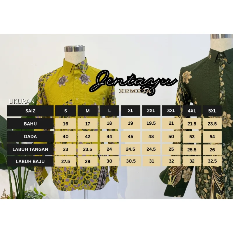 NEW DESIGN!! KEMEJA BATIK JENTAYU IN 5 COLOUR BY MOFF COLLECTION thumbnail 2