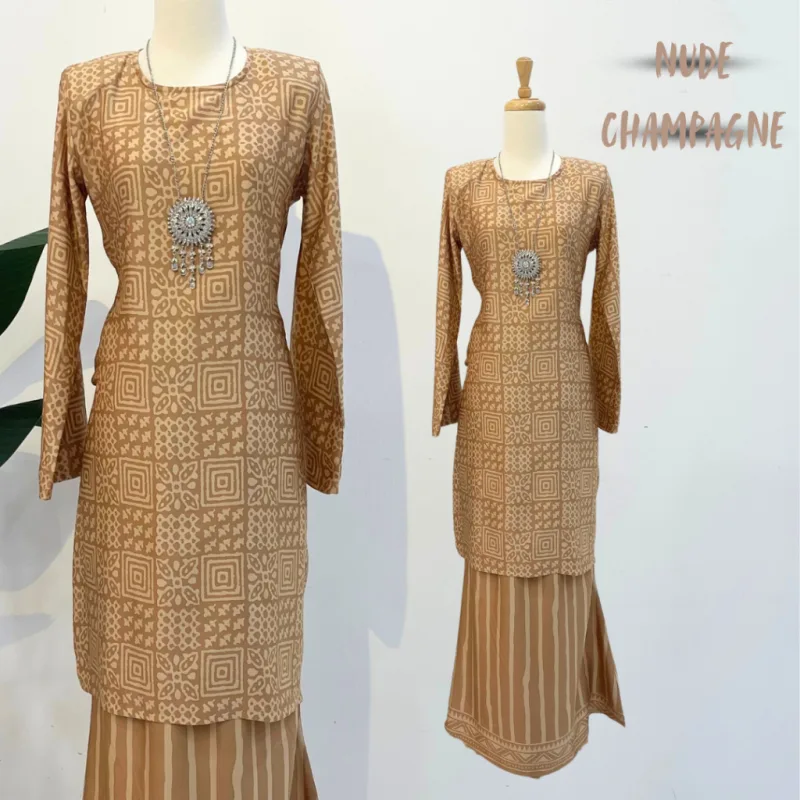 NEW DESIGN !! Kurung Moden Batik Seroja IN 5 Colour by MOFF2u thumbnail 3