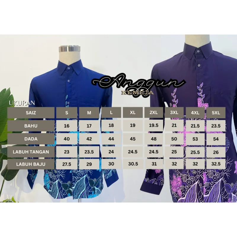 NEW DESIGN !!! KEMEJA BATIK ANGGUN IN 5 COLOUR BY MOFF COLLECTION thumbnail 2