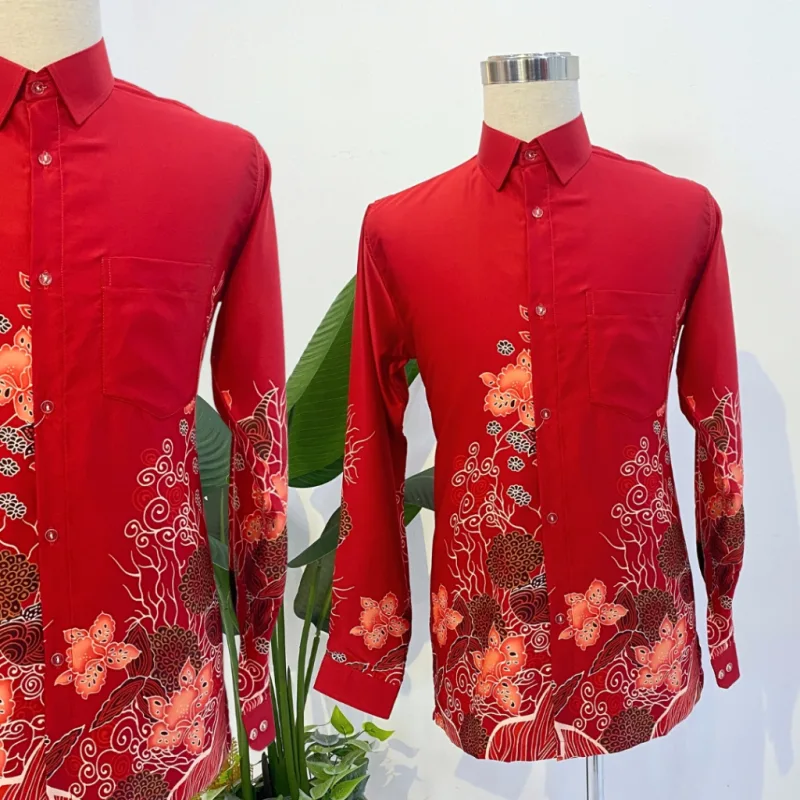 NEW DESIGN !!! KEMEJA BATIK ANGGUN IN 5 COLOUR BY MOFF COLLECTION thumbnail 5