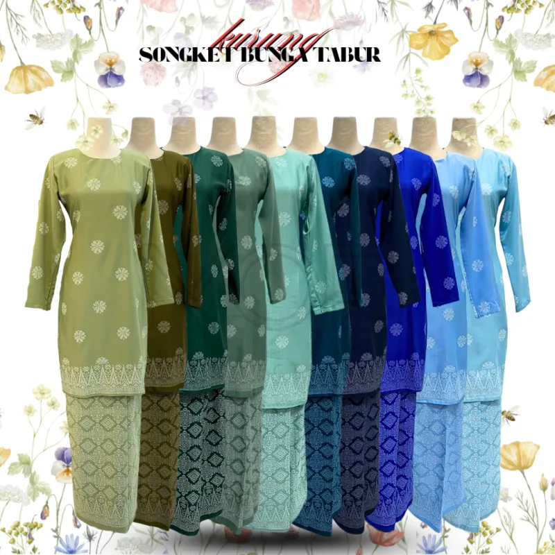 NEW DESIGN KURUNG MODEN SONGKET PLUSSIZE IN 10 COLOUR I KURUNG MODEN I BY MOFF COLLECTION