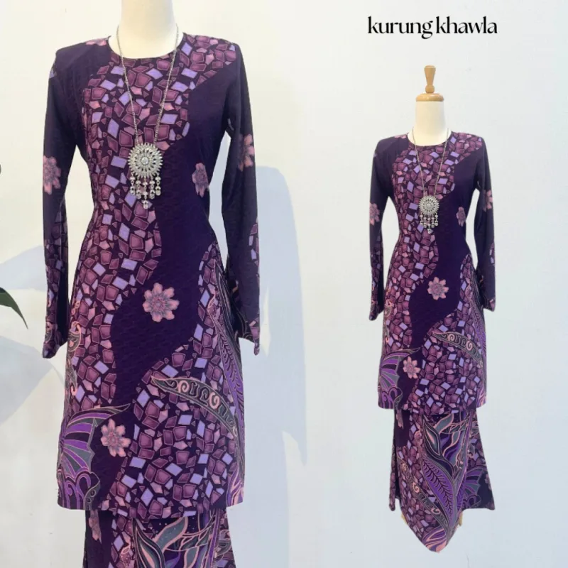 New Design Batik !! Kurung Khawla in 9 colour by moff2u I batik malaysia I batik moden thumbnail 5