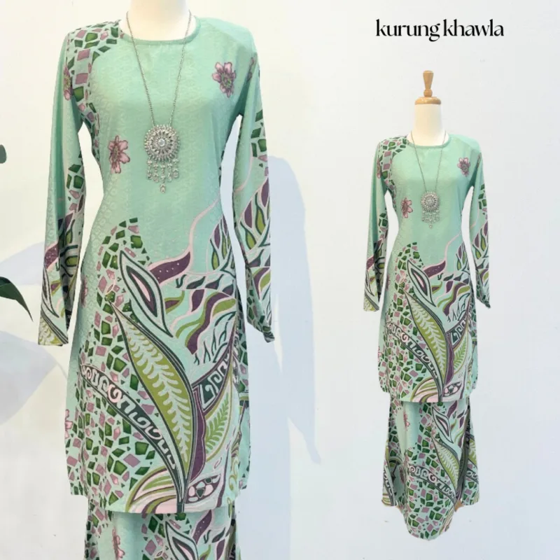 New Design Batik !! Kurung Khawla in 9 colour by moff2u I batik malaysia I batik moden thumbnail 3