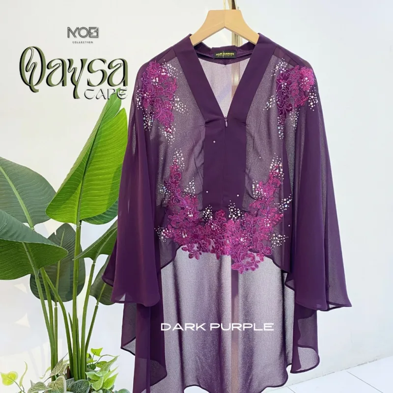 NEW DESIGN !!! CAPE QAYSA IN 21 COLOUR I NIKAH I SANDING I TUNANG I KENDURI I EVENT BY MOFF COLLECTION thumbnail 3