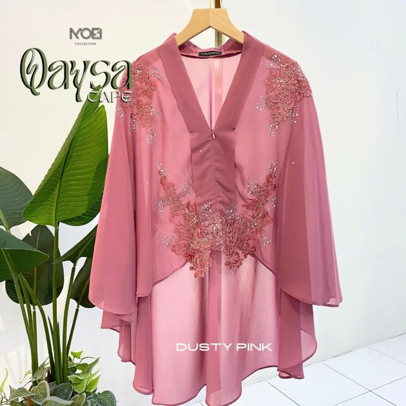 NEW DESIGN !!! CAPE QAYSA IN 21 COLOUR I NIKAH I SANDING I TUNANG I KENDURI I EVENT BY MOFF COLLECTION thumbnail 4
