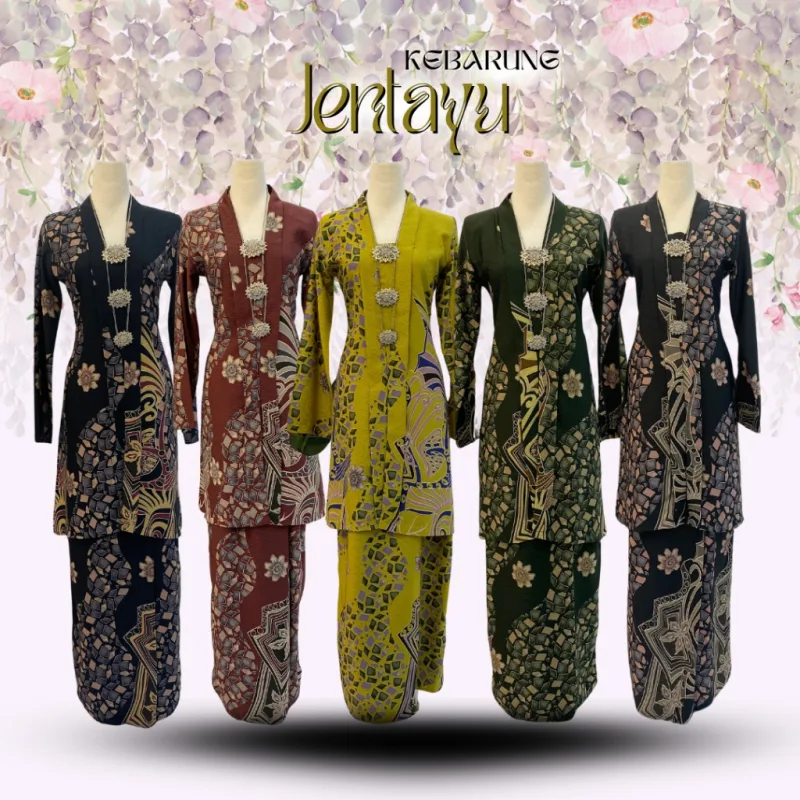 NEW DESIGN !!! KEBARUNG BATIK JENTAYU IN 5 COLOUR BY MOFF COLLECTION