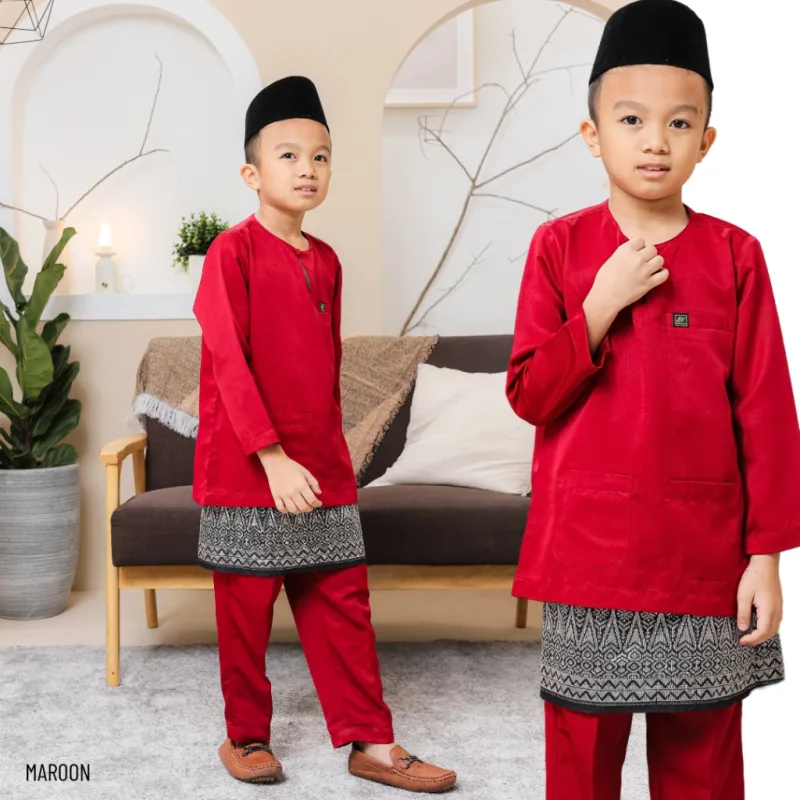 Baju Melayu Teluk Belanga Kids in 5 Colour By Moff2U I Teluk Belanga I Baju Melayu thumbnail 3